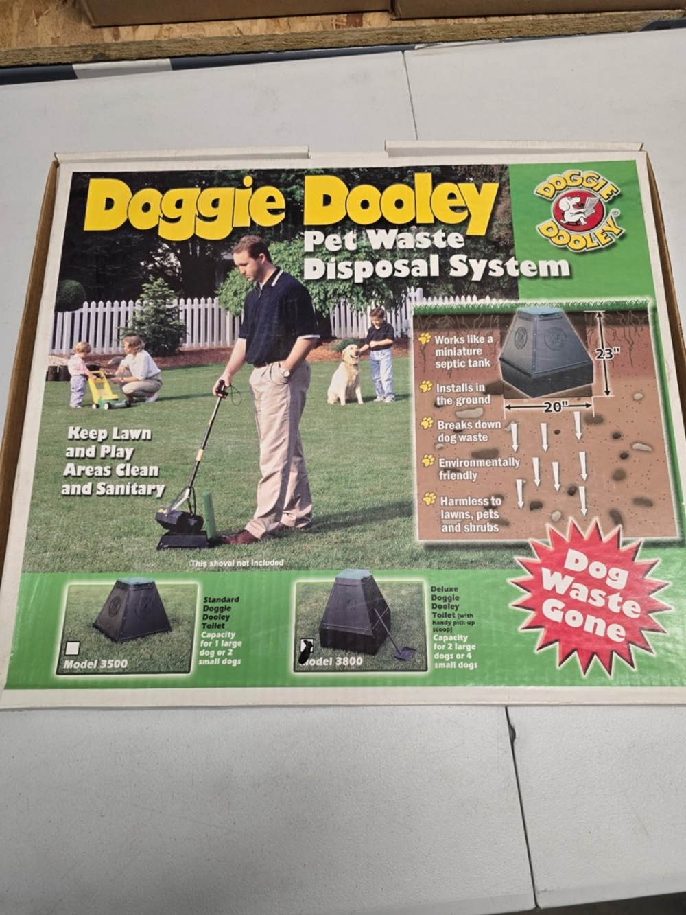 Doggie Dooley In-Ground Pet Waste Disposal System (Model 3500/3800 Style)